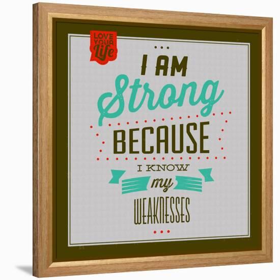 I'm Strong 1-Lorand Okos-Framed Stretched Canvas