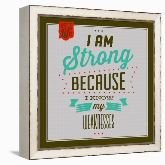 I'm Strong 1-Lorand Okos-Framed Stretched Canvas