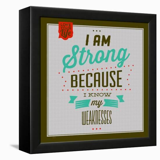 I'm Strong 1-Lorand Okos-Framed Stretched Canvas