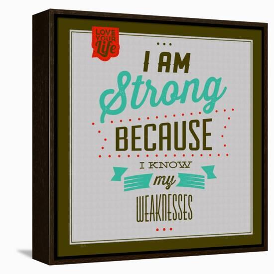 I'm Strong 1-Lorand Okos-Framed Stretched Canvas