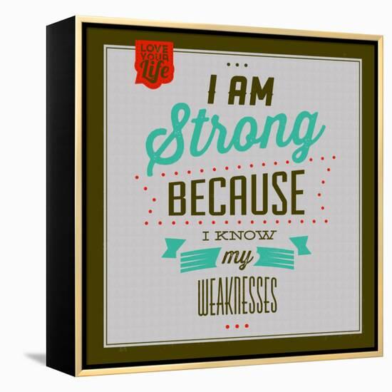 I'm Strong 1-Lorand Okos-Framed Stretched Canvas