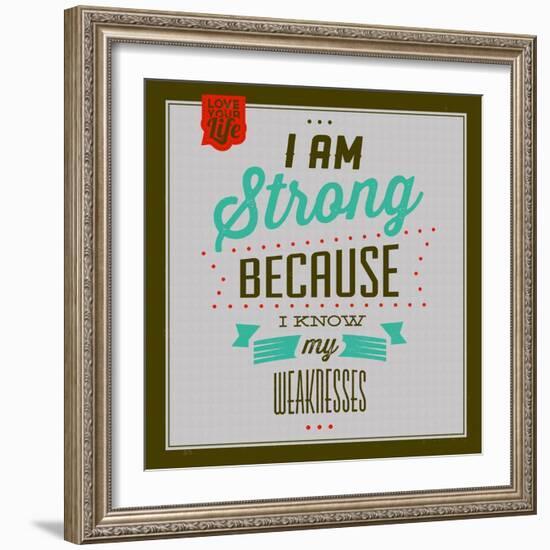 I'm Strong 1-Lorand Okos-Framed Art Print