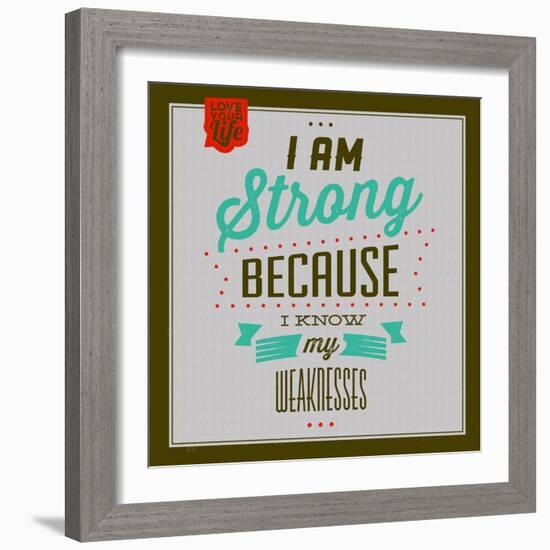 I'm Strong 1-Lorand Okos-Framed Art Print