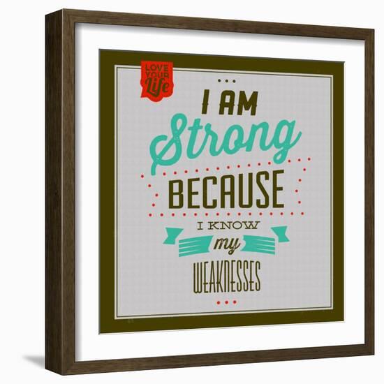 I'm Strong 1-Lorand Okos-Framed Art Print