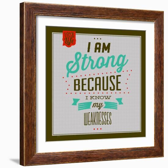 I'm Strong 1-Lorand Okos-Framed Art Print