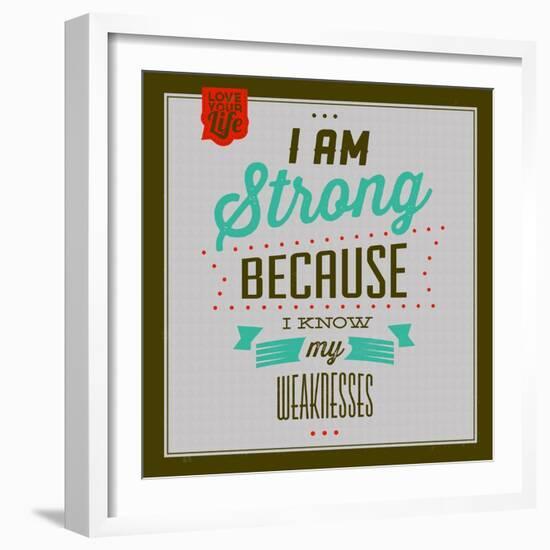 I'm Strong 1-Lorand Okos-Framed Art Print