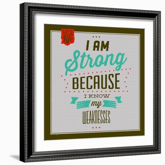 I'm Strong 1-Lorand Okos-Framed Art Print