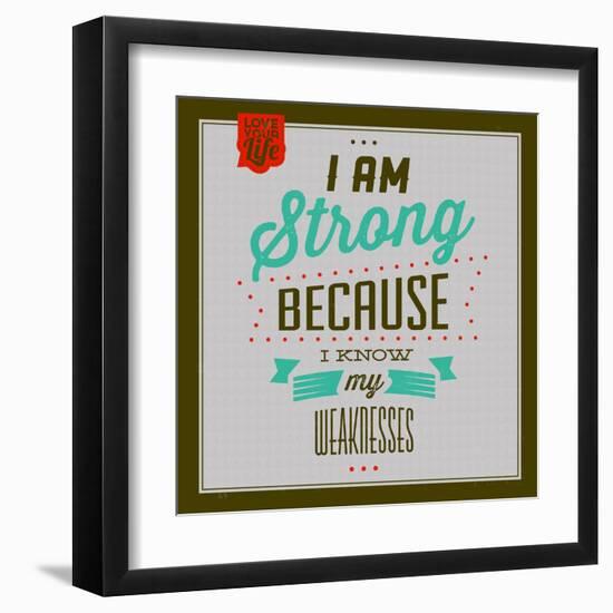 I'm Strong 1-Lorand Okos-Framed Art Print