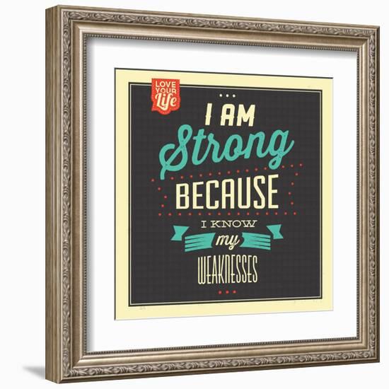 I'm Strong-Lorand Okos-Framed Art Print