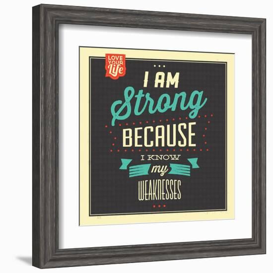 I'm Strong-Lorand Okos-Framed Art Print