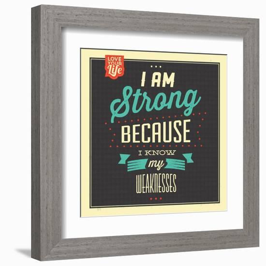 I'm Strong-Lorand Okos-Framed Art Print