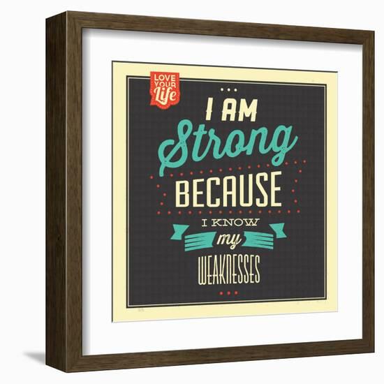 I'm Strong-Lorand Okos-Framed Art Print