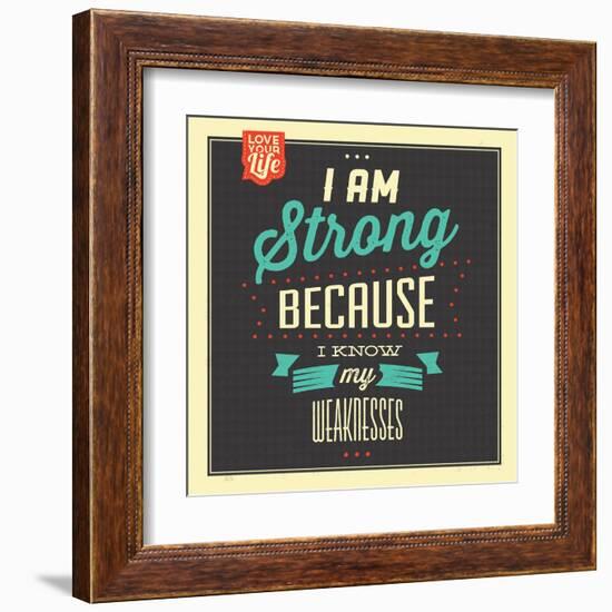 I'm Strong-Lorand Okos-Framed Art Print