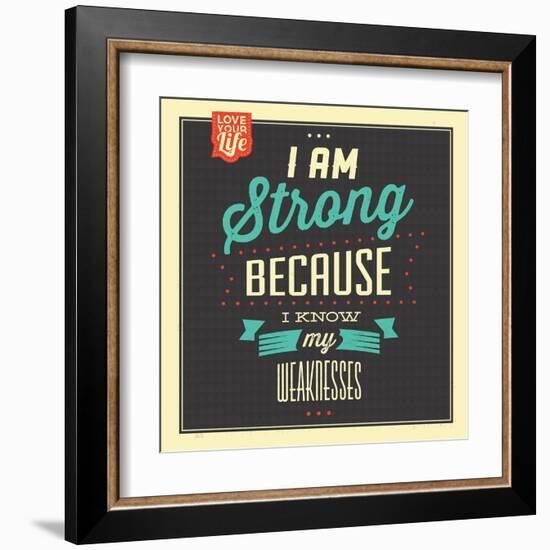 I'm Strong-Lorand Okos-Framed Art Print