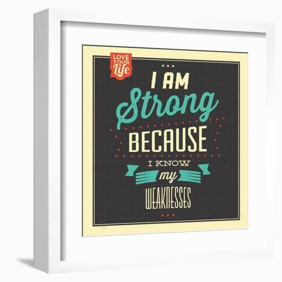 I'm Strong-Lorand Okos-Framed Art Print