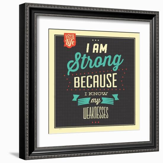 I'm Strong-Lorand Okos-Framed Art Print