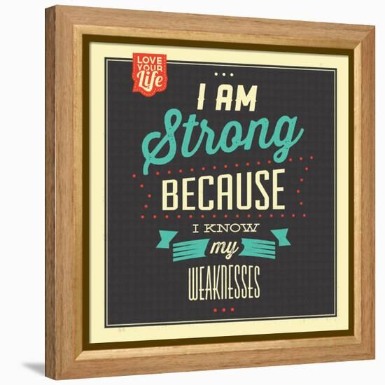 I'm Strong-Lorand Okos-Framed Stretched Canvas