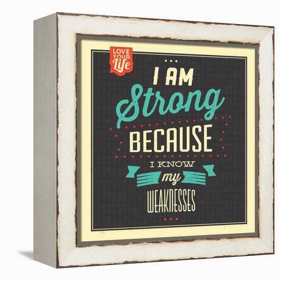 I'm Strong-Lorand Okos-Framed Stretched Canvas