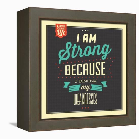 I'm Strong-Lorand Okos-Framed Stretched Canvas