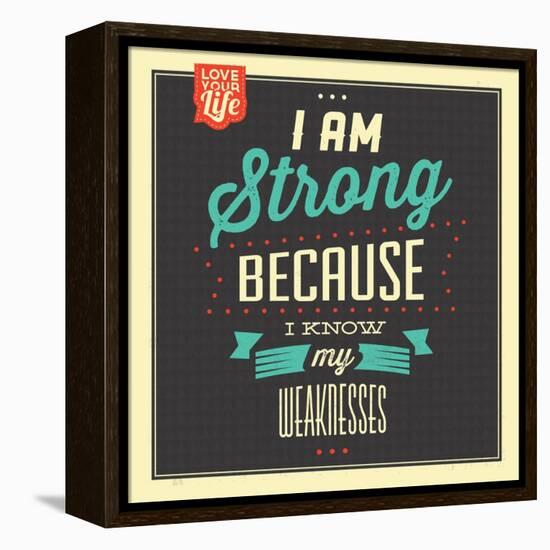 I'm Strong-Lorand Okos-Framed Stretched Canvas