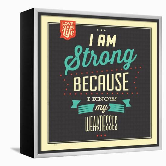 I'm Strong-Lorand Okos-Framed Stretched Canvas