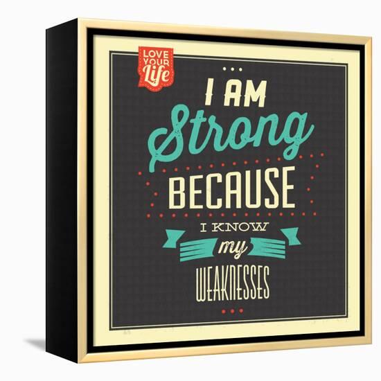 I'm Strong-Lorand Okos-Framed Stretched Canvas