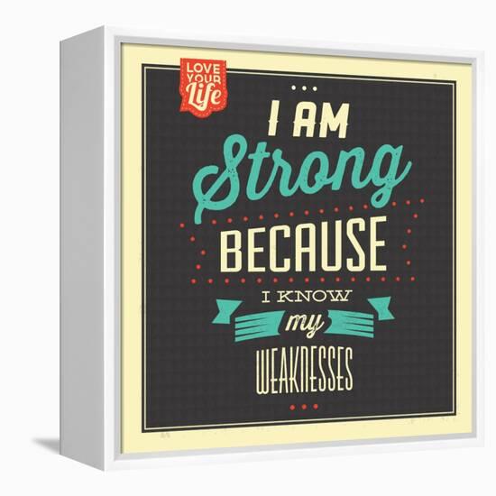 I'm Strong-Lorand Okos-Framed Stretched Canvas