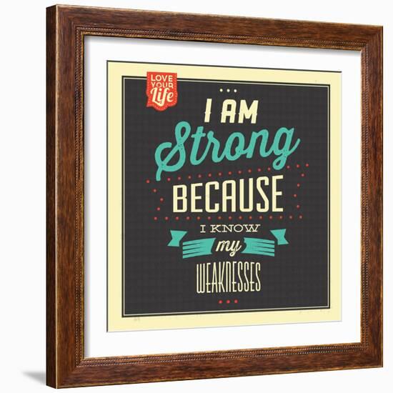 I'm Strong-Lorand Okos-Framed Art Print