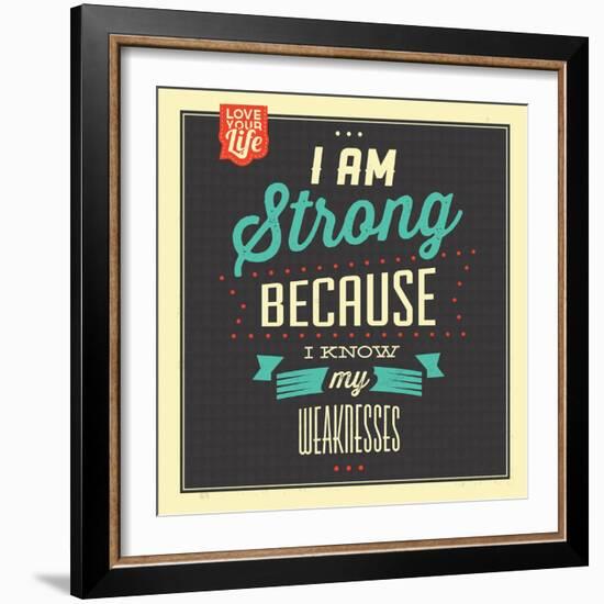 I'm Strong-Lorand Okos-Framed Art Print