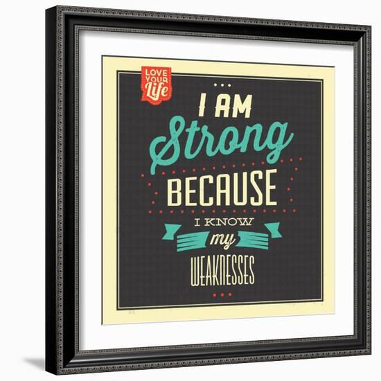 I'm Strong-Lorand Okos-Framed Art Print