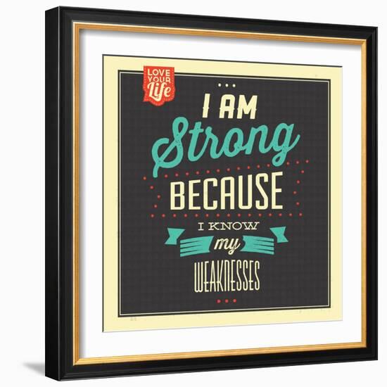 I'm Strong-Lorand Okos-Framed Art Print