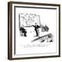 "I'm sure you're all familiar with the concept of business cycles. Now, at?" - New Yorker Cartoon-James Mulligan-Framed Premium Giclee Print