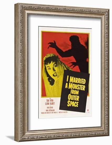 I Married A Monster From Outer Space, Tom Tryon, Gloria Talbott, 1958-null-Framed Photo