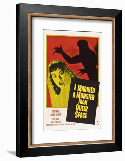 I Married A Monster From Outer Space, Tom Tryon, Gloria Talbott, 1958-null-Framed Photo