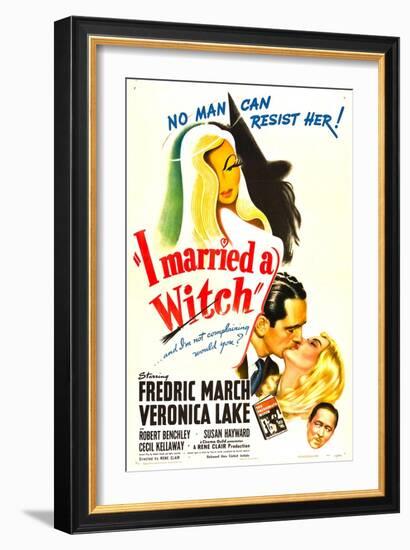 I Married a Witch, Fredric March, Veronica Lake, Robert Benchley, 1942-null-Framed Art Print