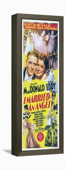 I Married an Angel, Jeanette MacDonald, Nelson Eddy, 1942-null-Framed Stretched Canvas