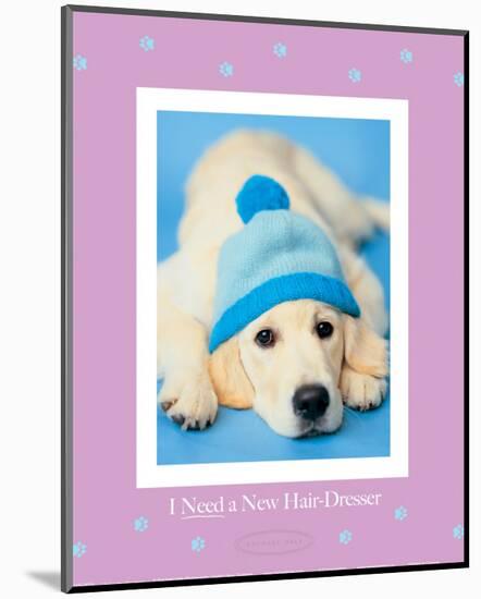 I Need a New Hairdresser-Rachael Hale-Mounted Premium Giclee Print