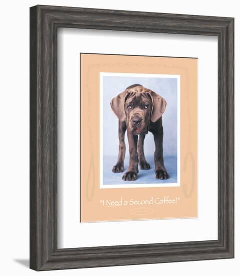 I Need a Second Coffee-Rachael Hale-Framed Art Print