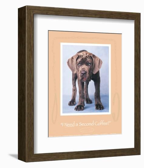 I Need a Second Coffee-Rachael Hale-Framed Art Print