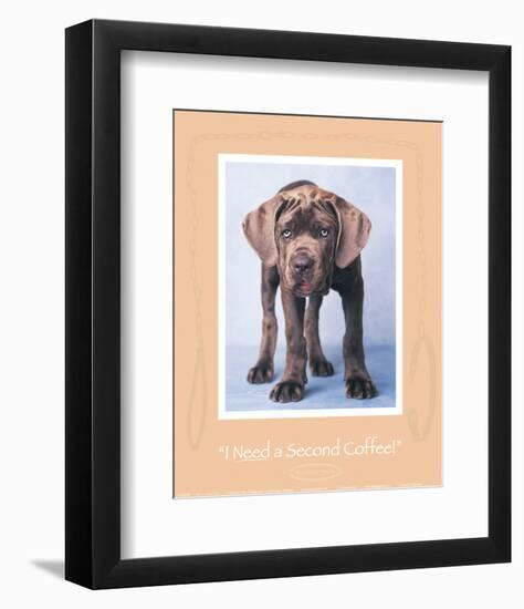 I Need a Second Coffee-Rachael Hale-Framed Art Print