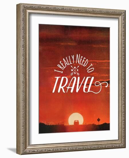 I Really Need to Travel-The Saturday Evening Post-Framed Giclee Print