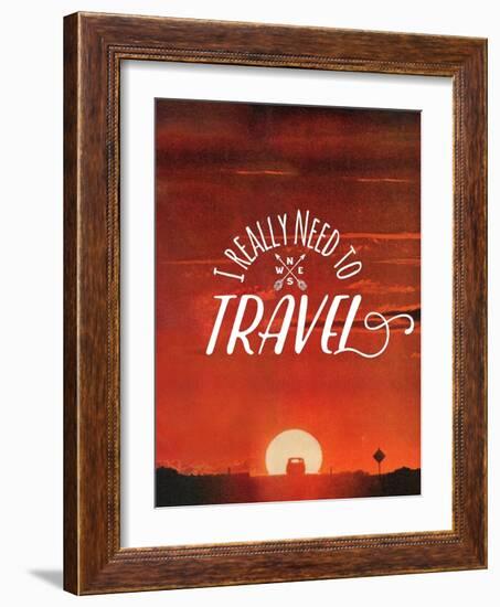 I Really Need to Travel-The Saturday Evening Post-Framed Giclee Print