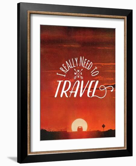 I Really Need to Travel-The Saturday Evening Post-Framed Giclee Print