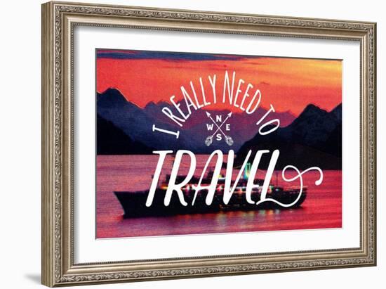 I Really Need to Travel-The Saturday Evening Post-Framed Giclee Print