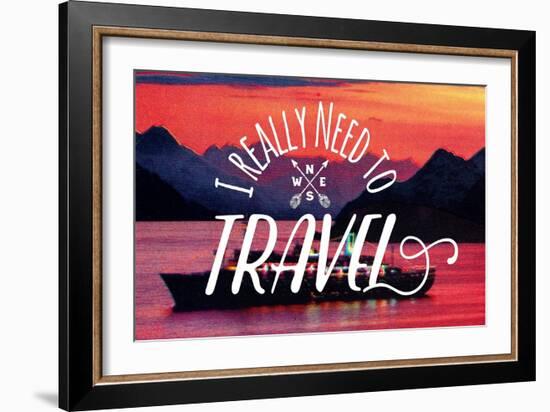 I Really Need to Travel-The Saturday Evening Post-Framed Giclee Print