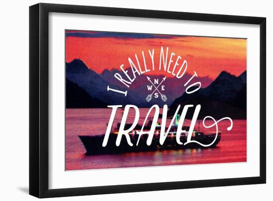 I Really Need to Travel-The Saturday Evening Post-Framed Giclee Print