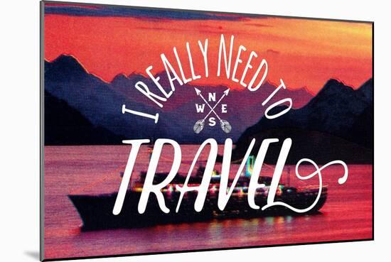 I Really Need to Travel-The Saturday Evening Post-Mounted Giclee Print