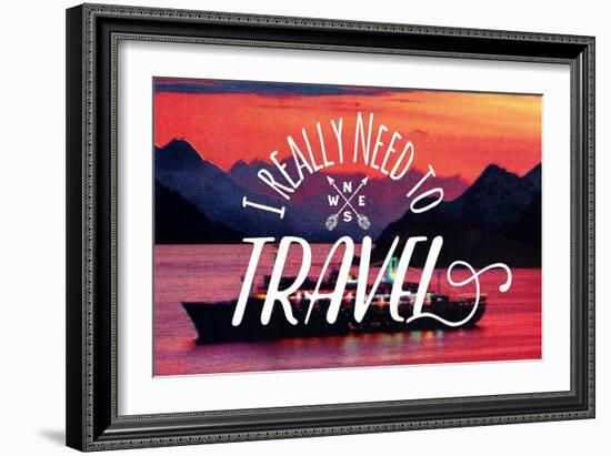 I Really Need to Travel-The Saturday Evening Post-Framed Giclee Print