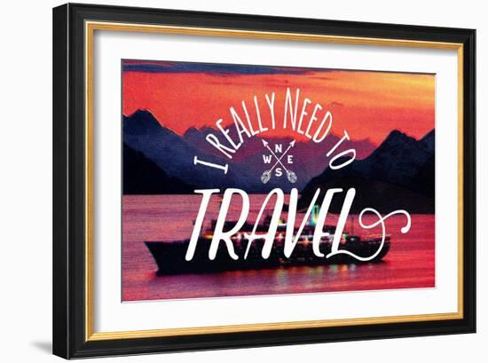 I Really Need to Travel-The Saturday Evening Post-Framed Giclee Print