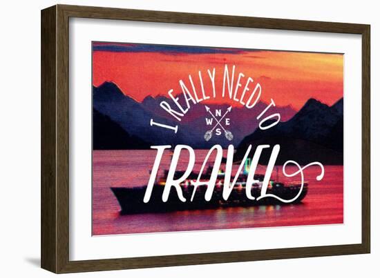 I Really Need to Travel-The Saturday Evening Post-Framed Premium Giclee Print